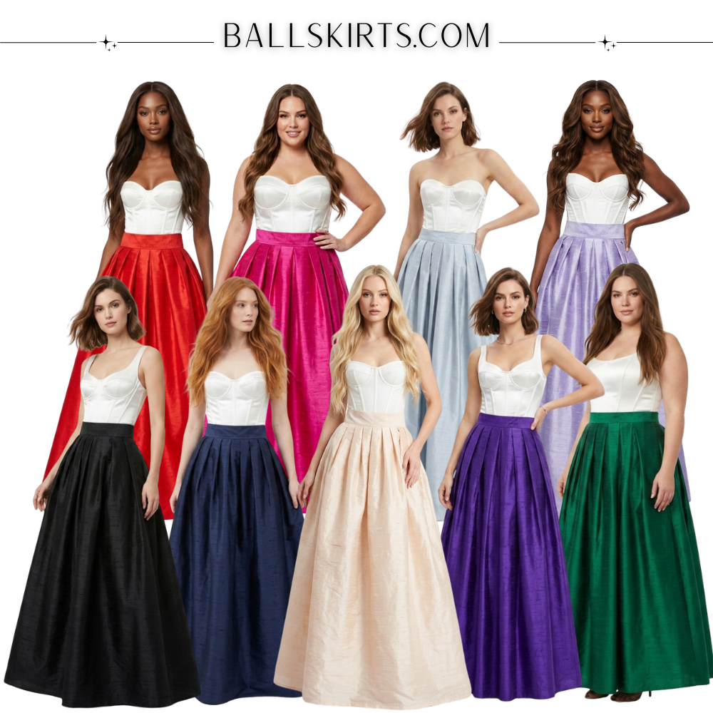 Silk Dupioni Ballskirt "Belle" - Any Size, Any Length
