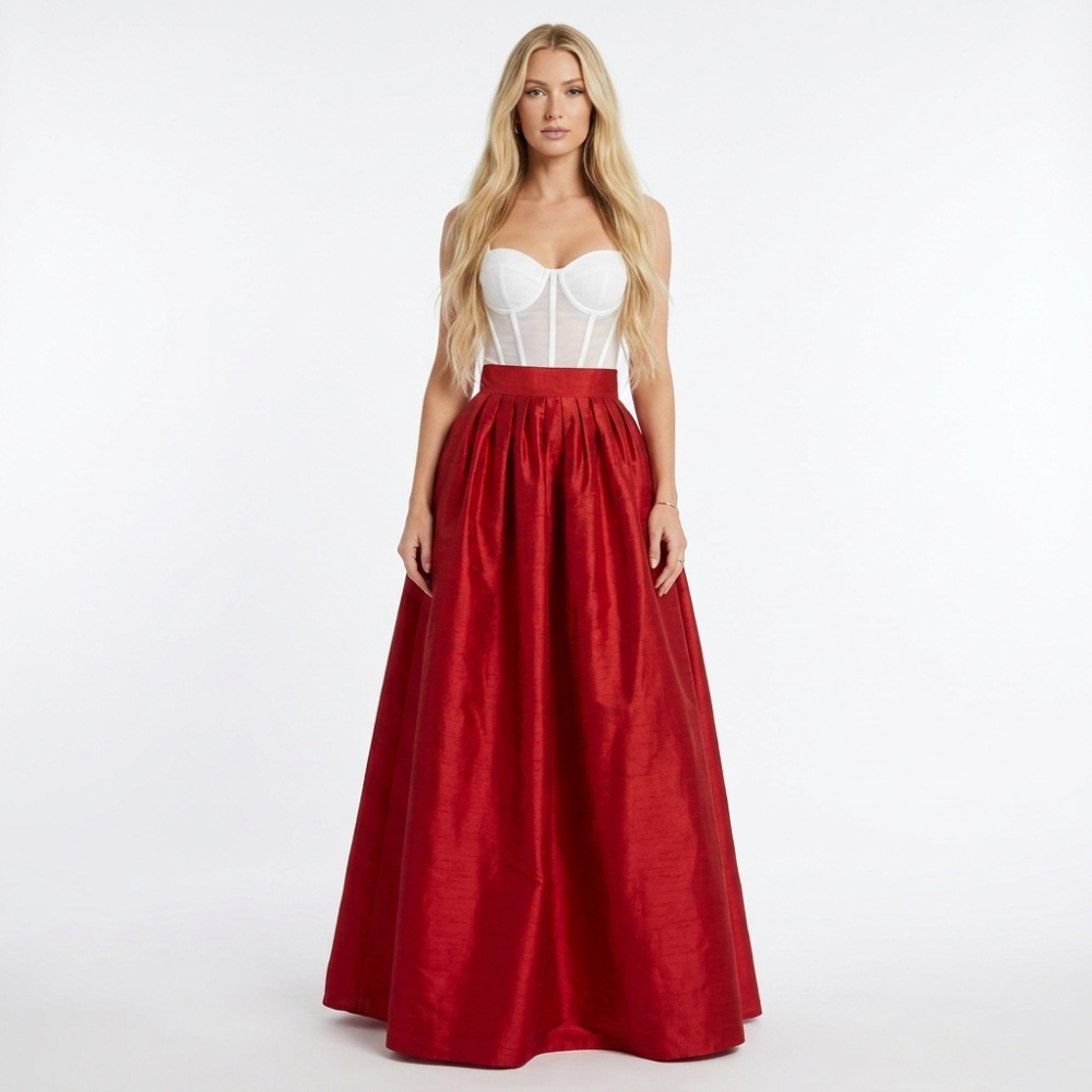 Faux Dupioni Ballskirt "Stephanie" - Any Size, Any Length