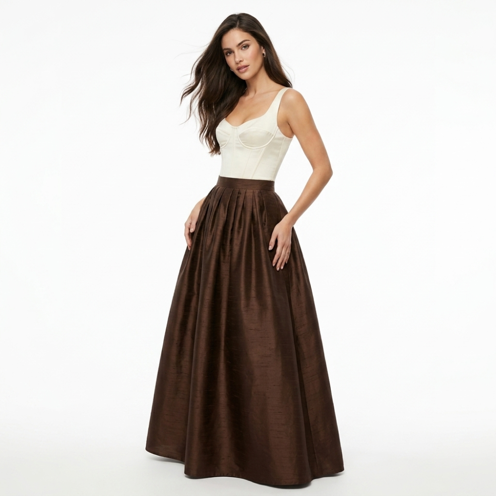 Faux Dupioni Ballskirt "Stephanie" - Any Size, Any Length