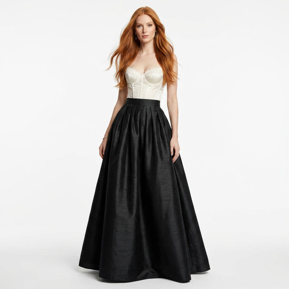 Faux Dupioni Ballskirt "Stephanie" - Any Size, Any Length