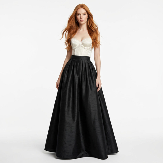 Faux Dupioni Ballskirt "Stephanie" - Any Size, Any Length