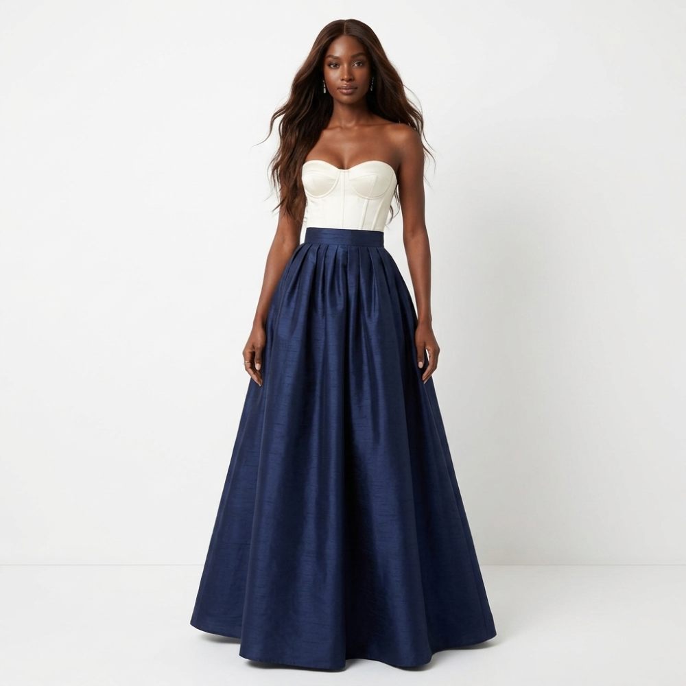 Faux Dupioni Ballskirt "Stephanie" - Any Size, Any Length