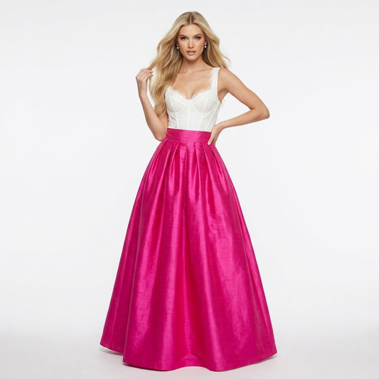 Faux Dupioni Ballskirt "Stephanie" - Any Size, Any Length