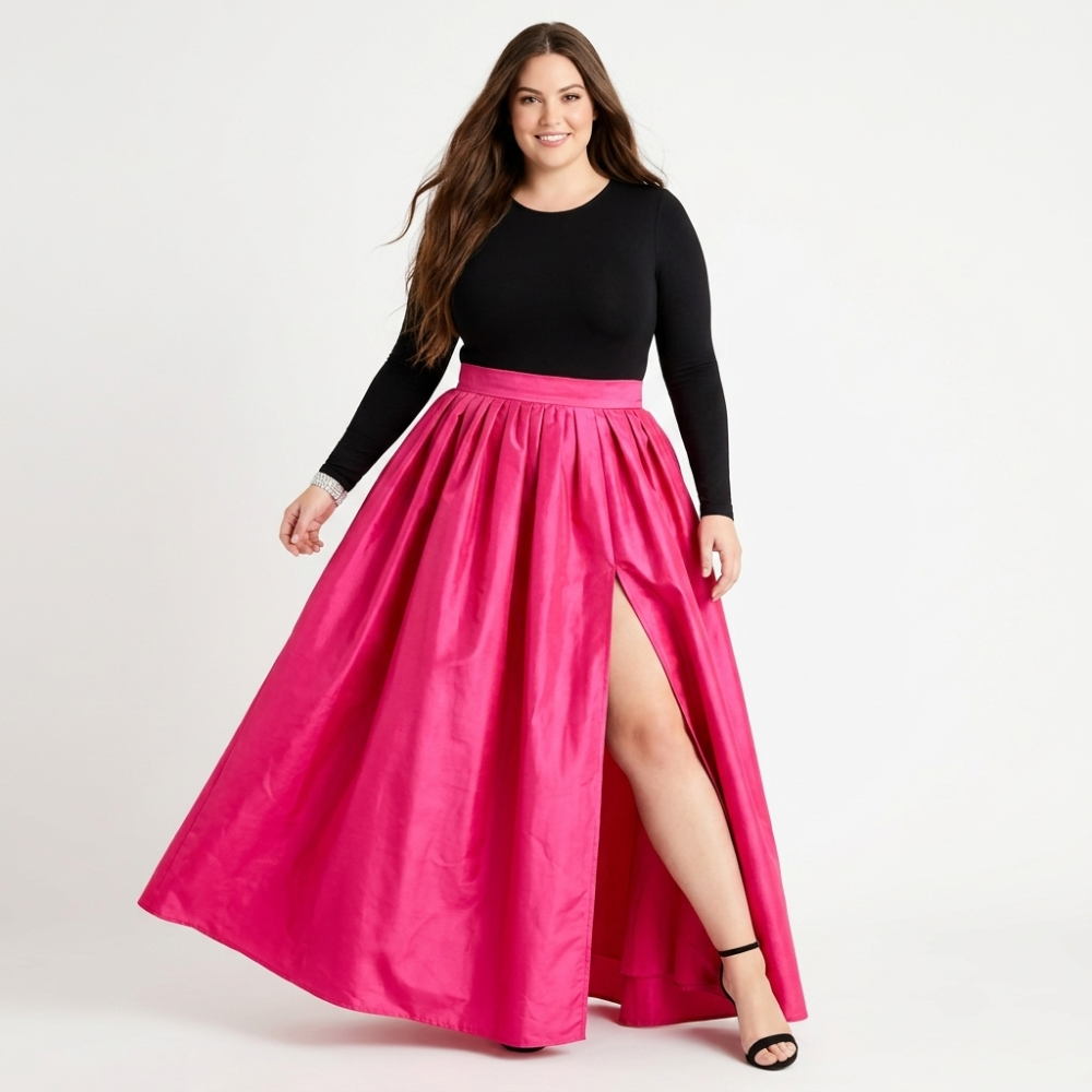 Satin Taffeta Ballskirt "Willow" - Custom Handmade Any Size, Any Length